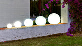 Blitar 24" Globe Shaped Wired LED Outdoor Landscape Light